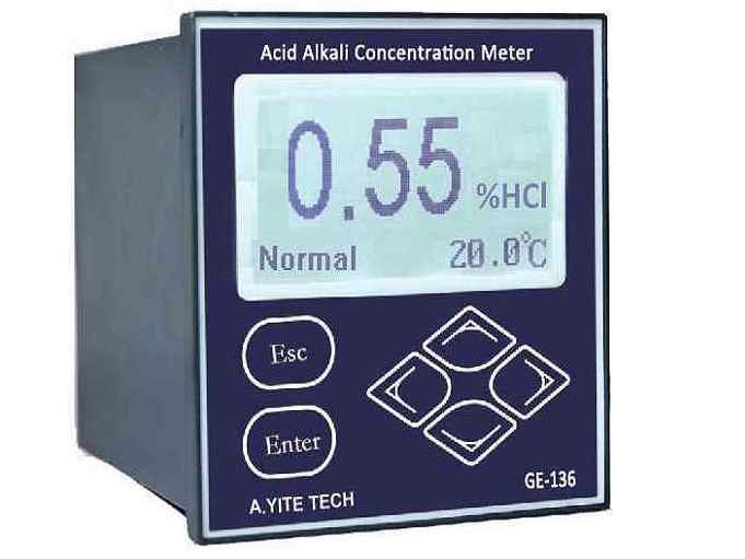 Misuratore di concentrazione di acidi alcalini